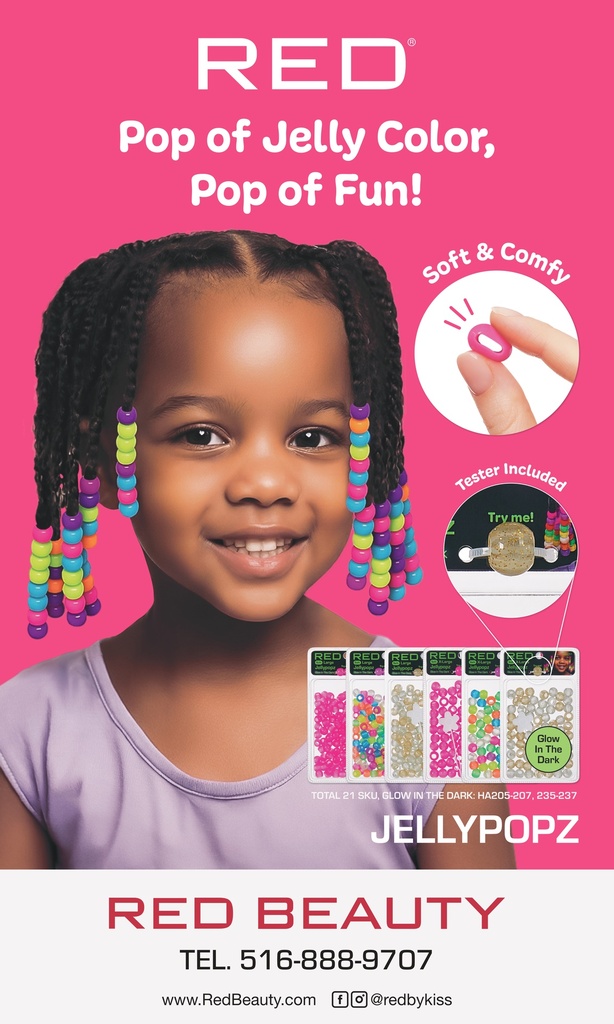RED JELLYPOPZ HAIRBEADS