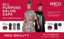 RED SALON CAPE BANNER