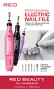 RED ELECTRIC NAIL FILE BANNER