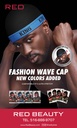 RED FASHION WAVE CAP BANNER