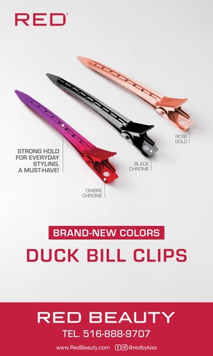 [ZRPM85] RED HAIR METAL CLIPS BANNER