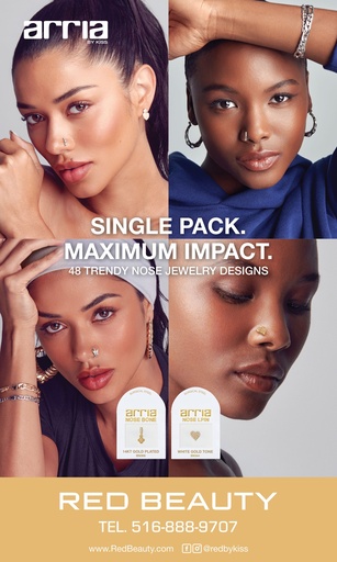 [ZRPM90] ARRIA NOSE JEWELRY IND PKG BANNER