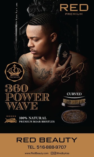 [ZRPM03] POWER WAVE 360 BOAR BRUSH BANNER