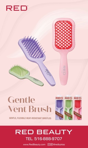 [ZRPM53] RED GENTLE VENT BRUSH BANNER