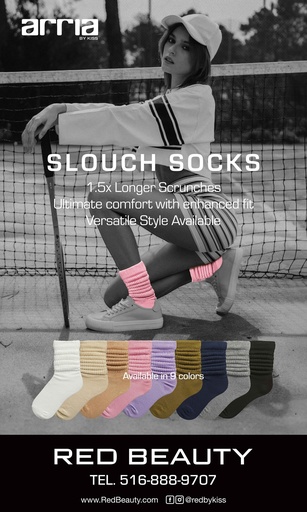 [ZRPM68] ARRIA SLOUCH SOCKS BANNER